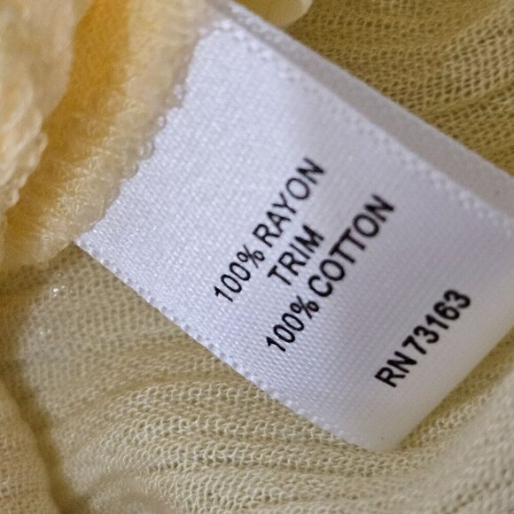 Spense Sleeveless Butter Yellow Tunic Top Medium High Low Hem Boho - Picture 6 of 8